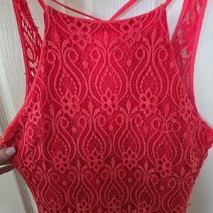 Corral long crochet dress